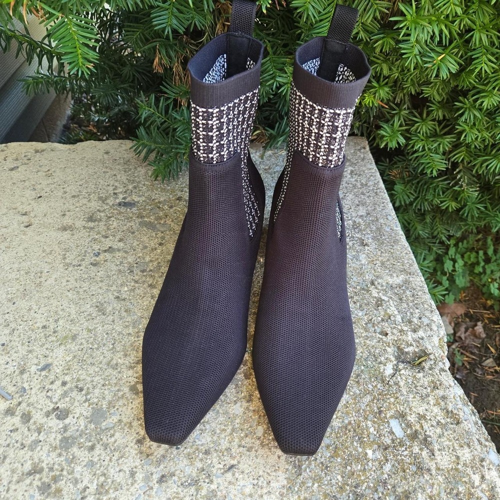 Vivaia Theresa tweed boots with a block heel sz 41 - Picture 2 of 7